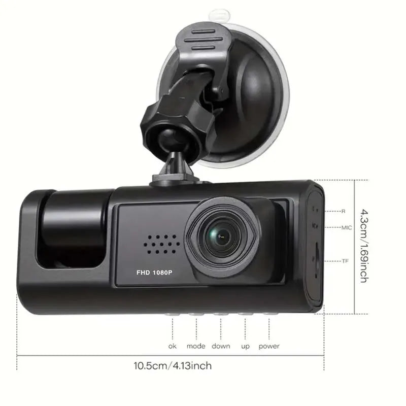 Cam PRO 360 1080P Full HD - Câmera completa para Carro