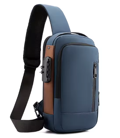 Bolsa Slim Bag - Mochila Anti-Furto com Senha USB