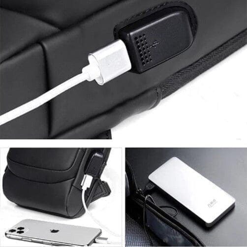 Bolsa Slim Bag - Mochila Anti-Furto com Senha USB